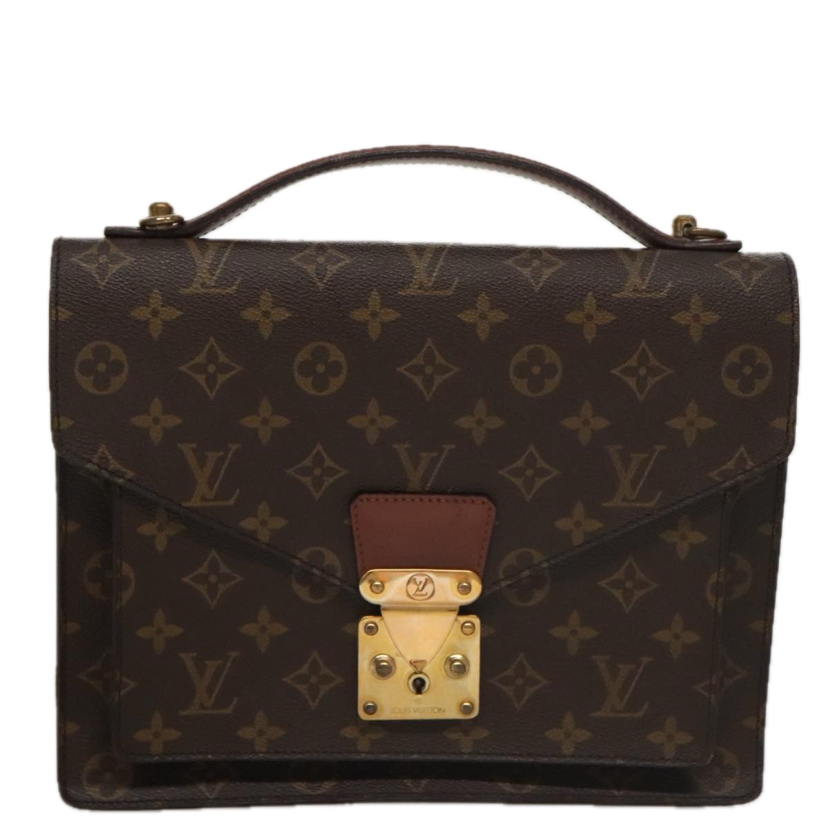 LOUIS VUITTON Monogram Monceau 28 Hand Bag 2way M51185 LV ep7000