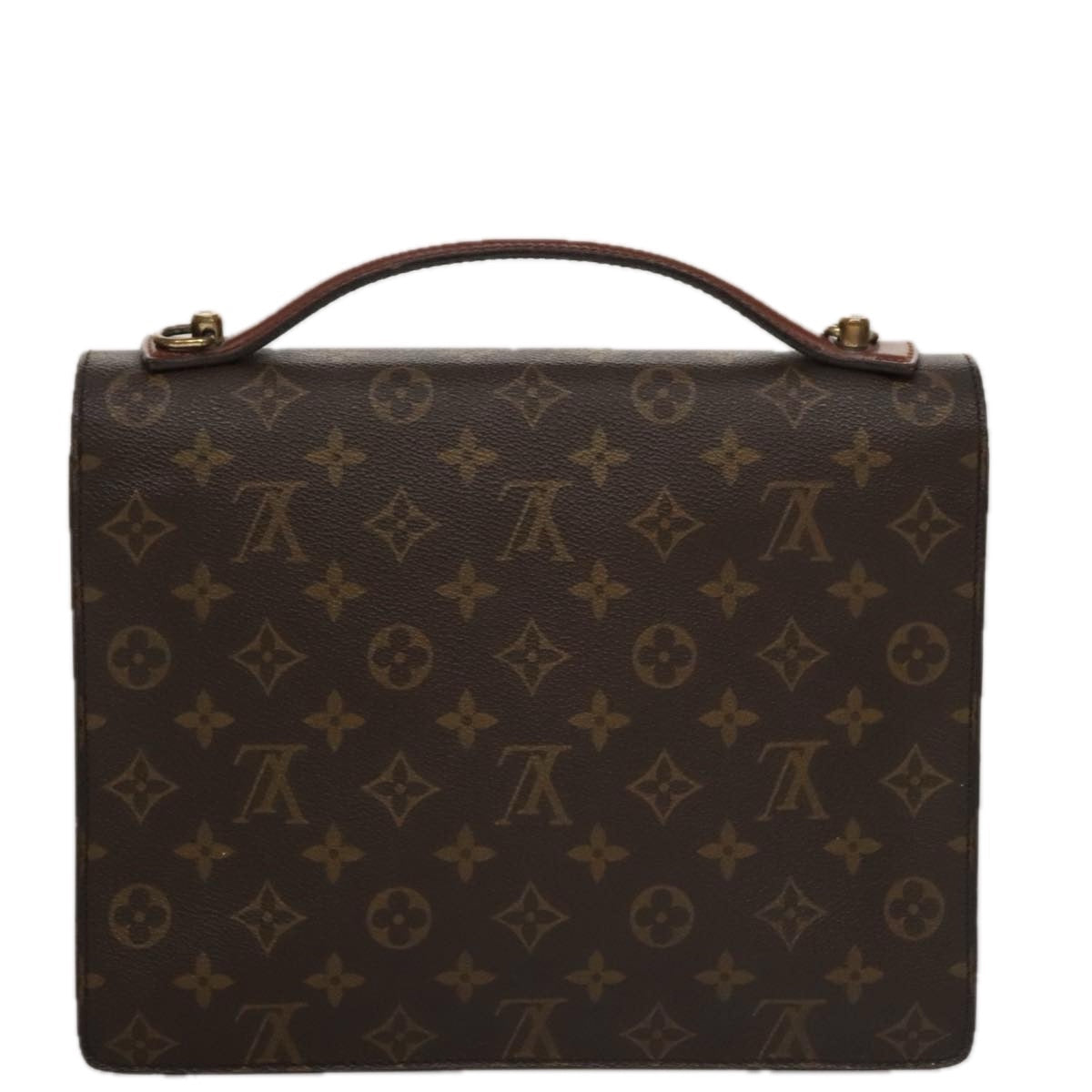 LOUIS VUITTON Monogram Monceau 28 Hand Bag 2way M51185 LV ep7000