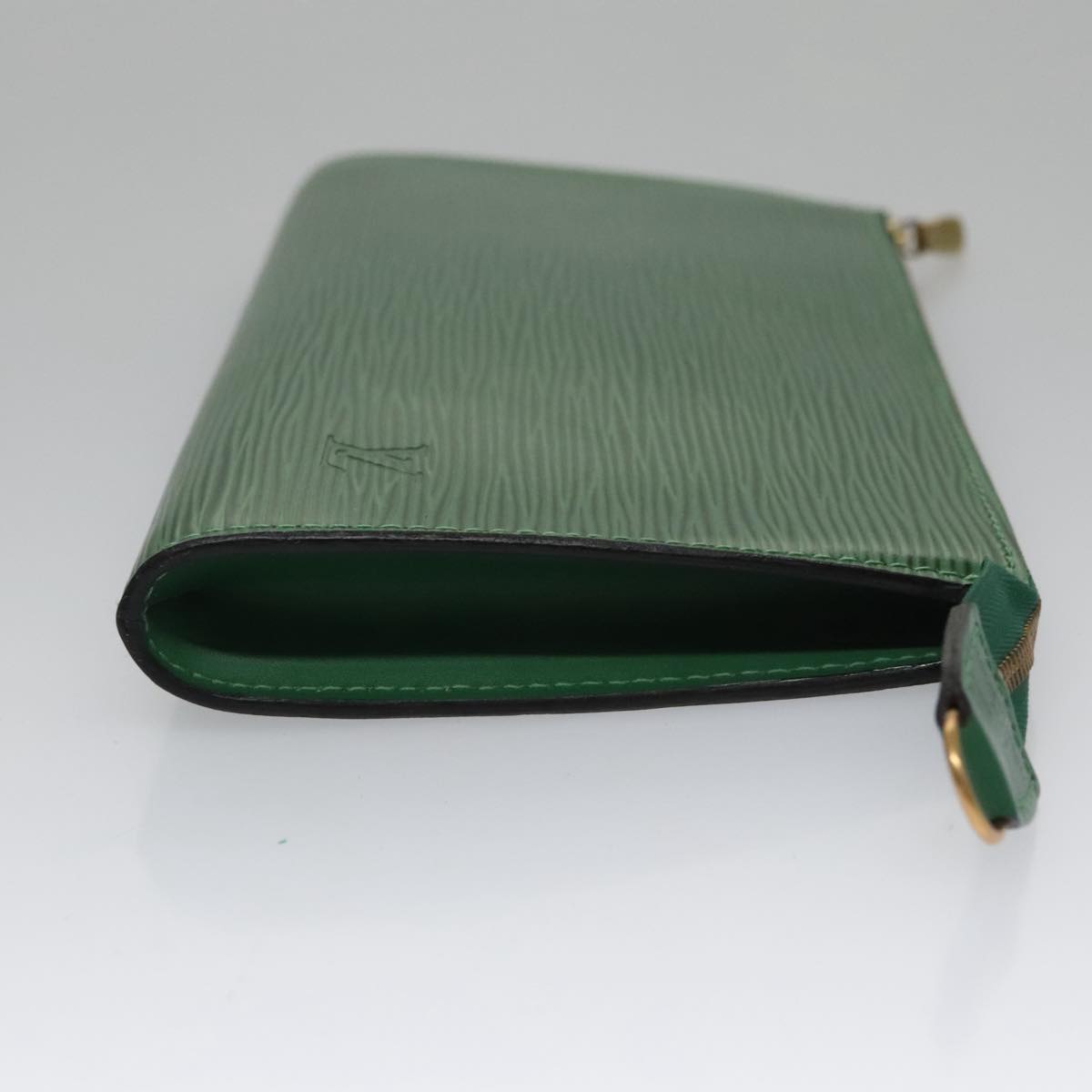 LOUIS VUITTON Epi Pochette Accessoires Pouch Green M52984 LV ep7005