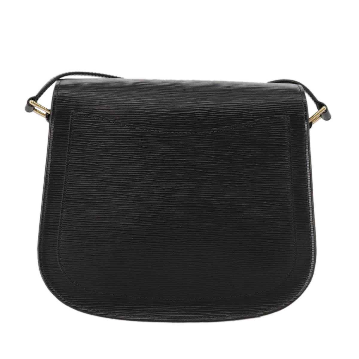LOUIS VUITTON Epi Saint Cloud GM Shoulder Bag Black Noir M52192 LV ep7029