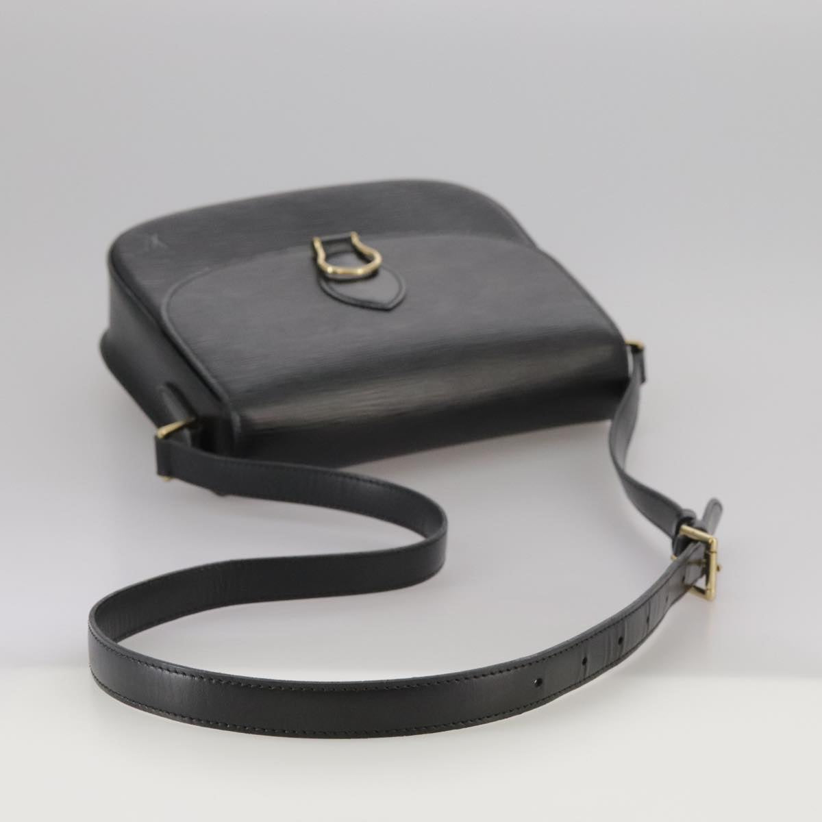 LOUIS VUITTON Epi Saint Cloud GM Shoulder Bag Black Noir M52192 LV ep7029