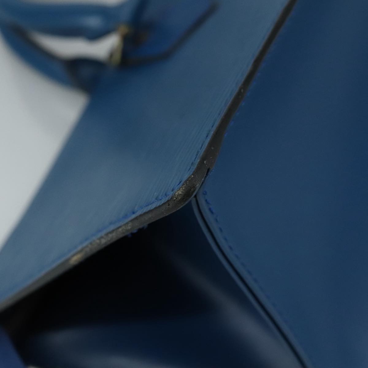 LOUIS VUITTON Epi Sac Triangle Hand Bag Blue M52095 LV ep7073