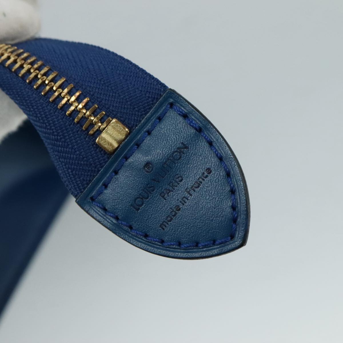 LOUIS VUITTON Epi Sac Triangle Hand Bag Blue M52095 LV ep7073