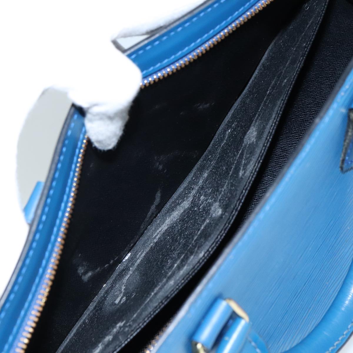 LOUIS VUITTON Epi Sac Triangle Hand Bag Blue M52095 LV ep7073