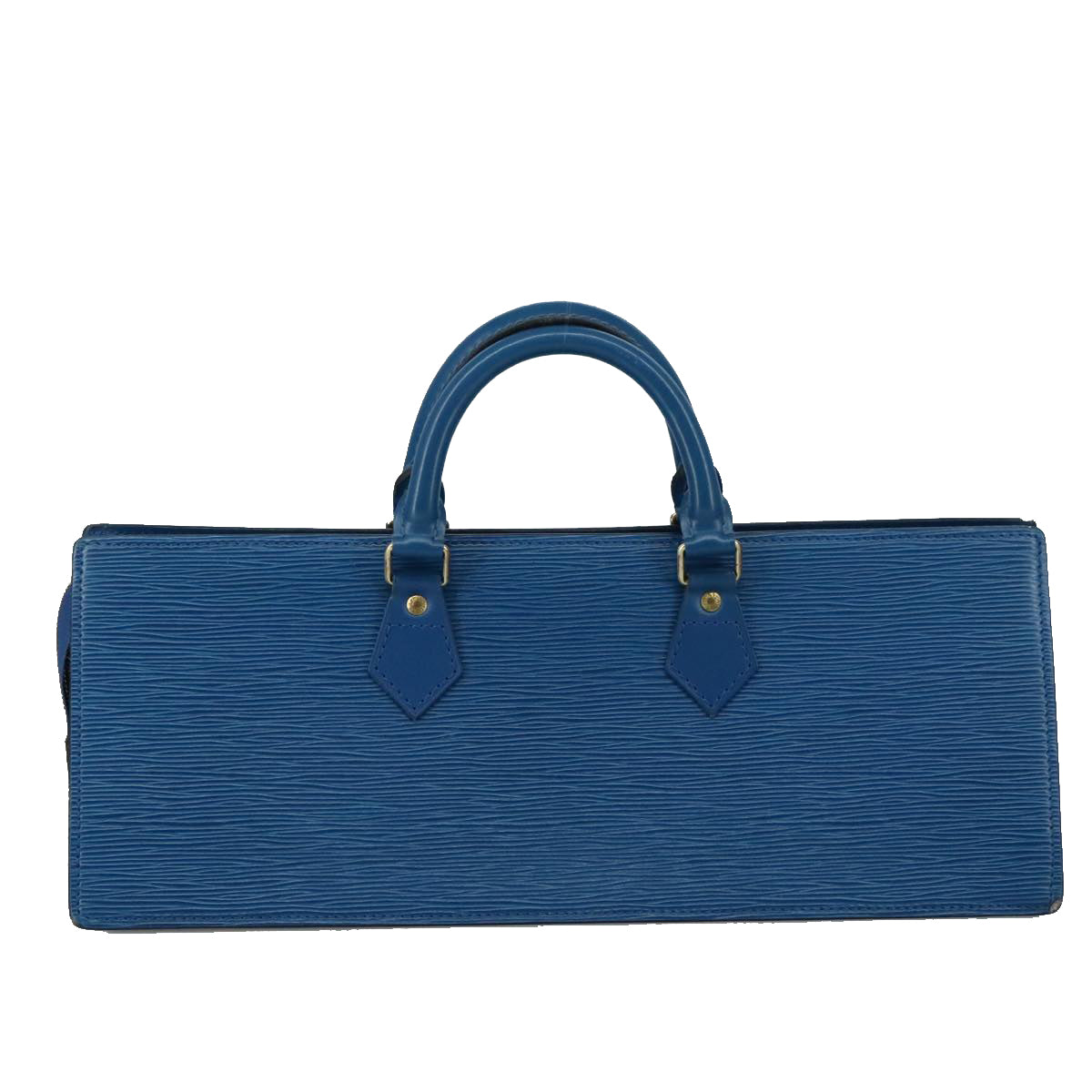 LOUIS VUITTON Epi Sac Triangle Hand Bag Blue M52095 LV ep7073