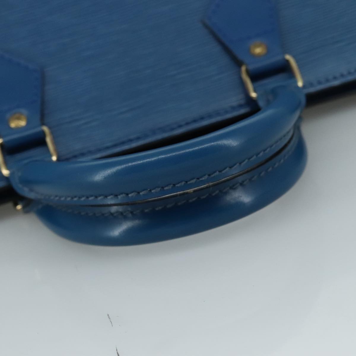 LOUIS VUITTON Epi Sac Triangle Hand Bag Blue M52095 LV ep7073