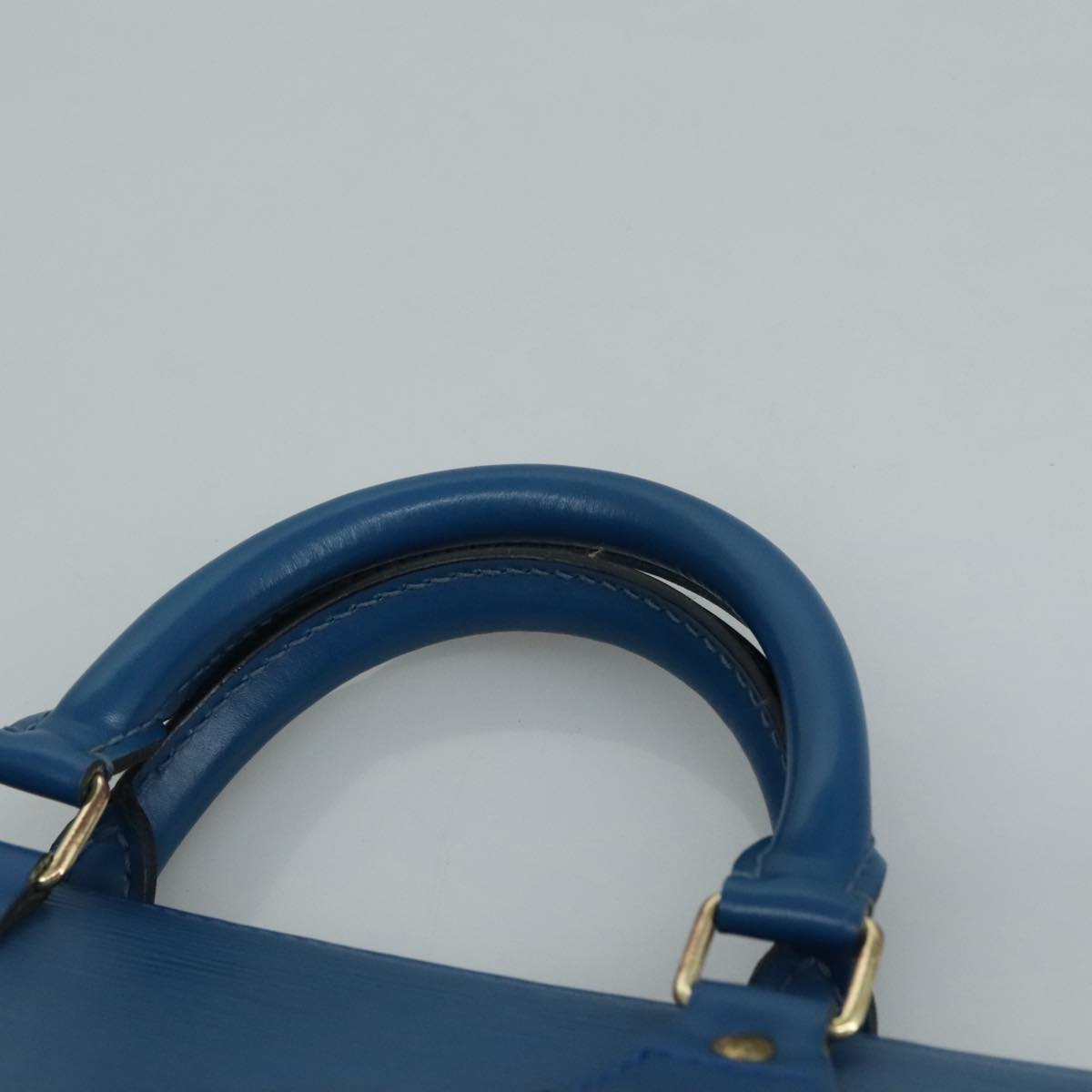 LOUIS VUITTON Epi Sac Triangle Hand Bag Blue M52095 LV ep7073