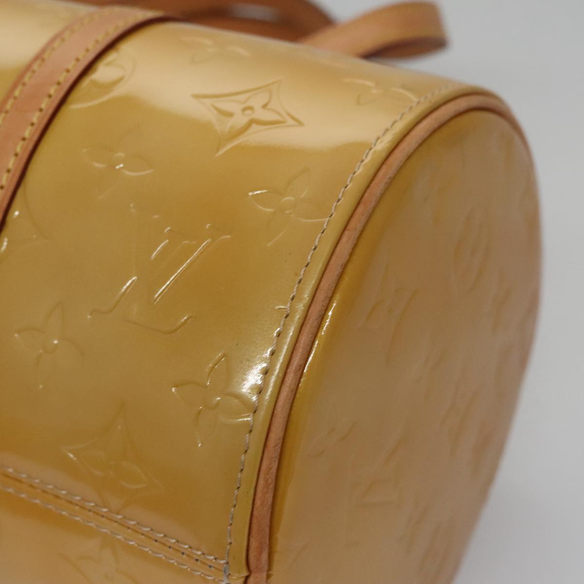 LOUIS VUITTON Monogram Vernis Bedford Hand Bag Beige M91006 LV ep7099