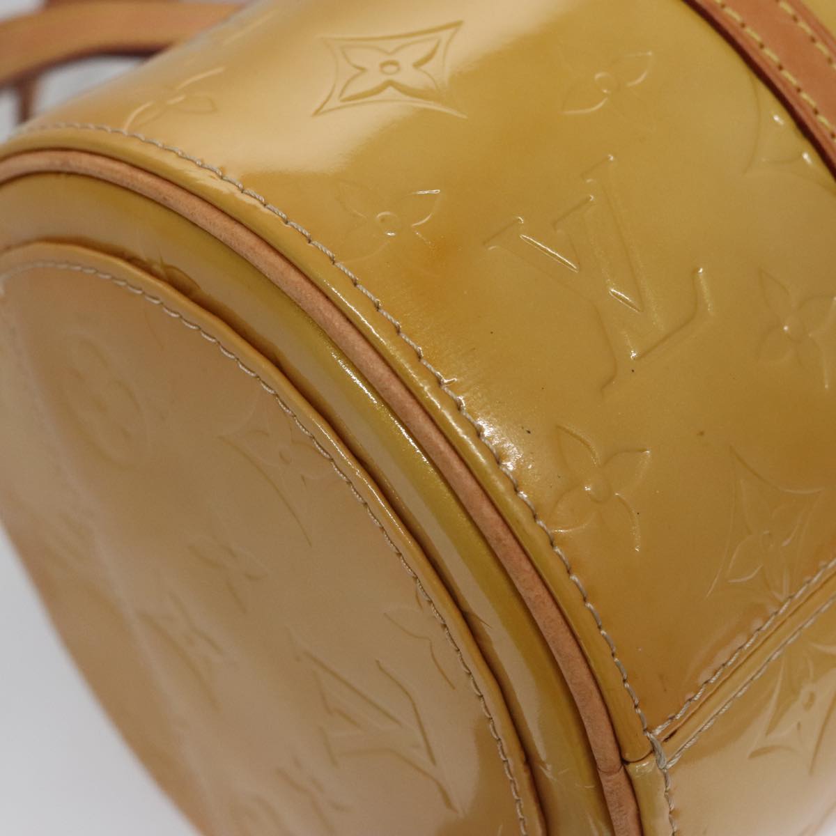 LOUIS VUITTON Monogram Vernis Bedford Hand Bag Beige M91006 LV ep7099