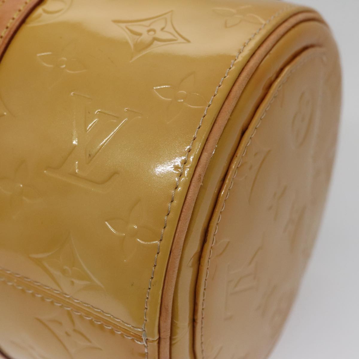 LOUIS VUITTON Monogram Vernis Bedford Hand Bag Beige M91006 LV ep7099