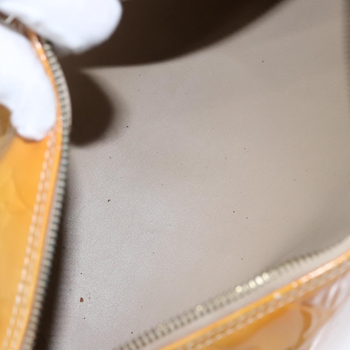 LOUIS VUITTON Monogram Vernis Bedford Hand Bag Beige M91006 LV ep7099