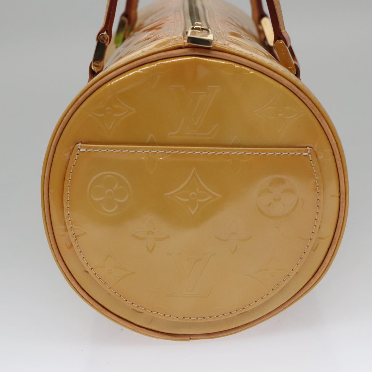 LOUIS VUITTON Monogram Vernis Bedford Hand Bag Beige M91006 LV ep7099