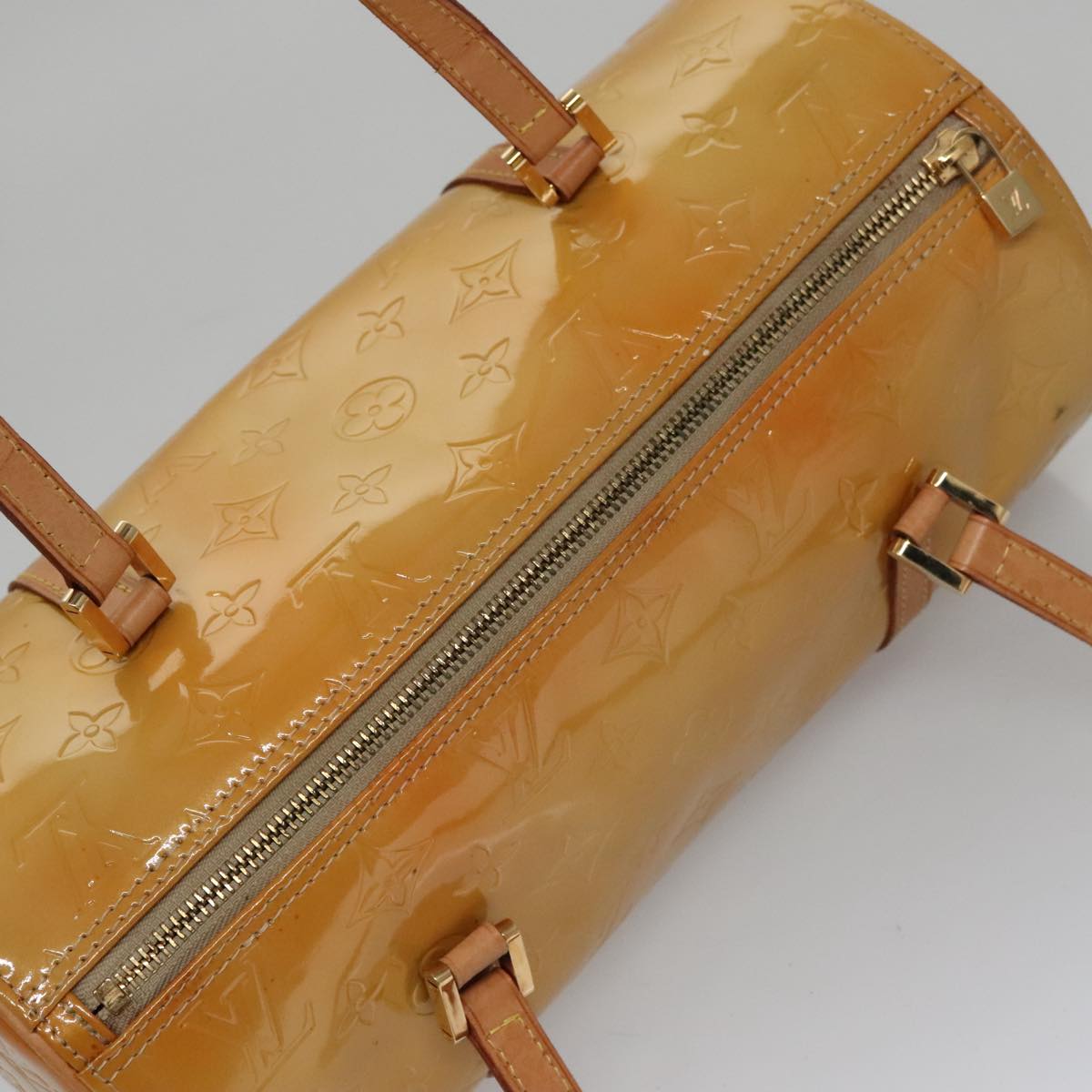 LOUIS VUITTON Monogram Vernis Bedford Hand Bag Beige M91006 LV ep7099