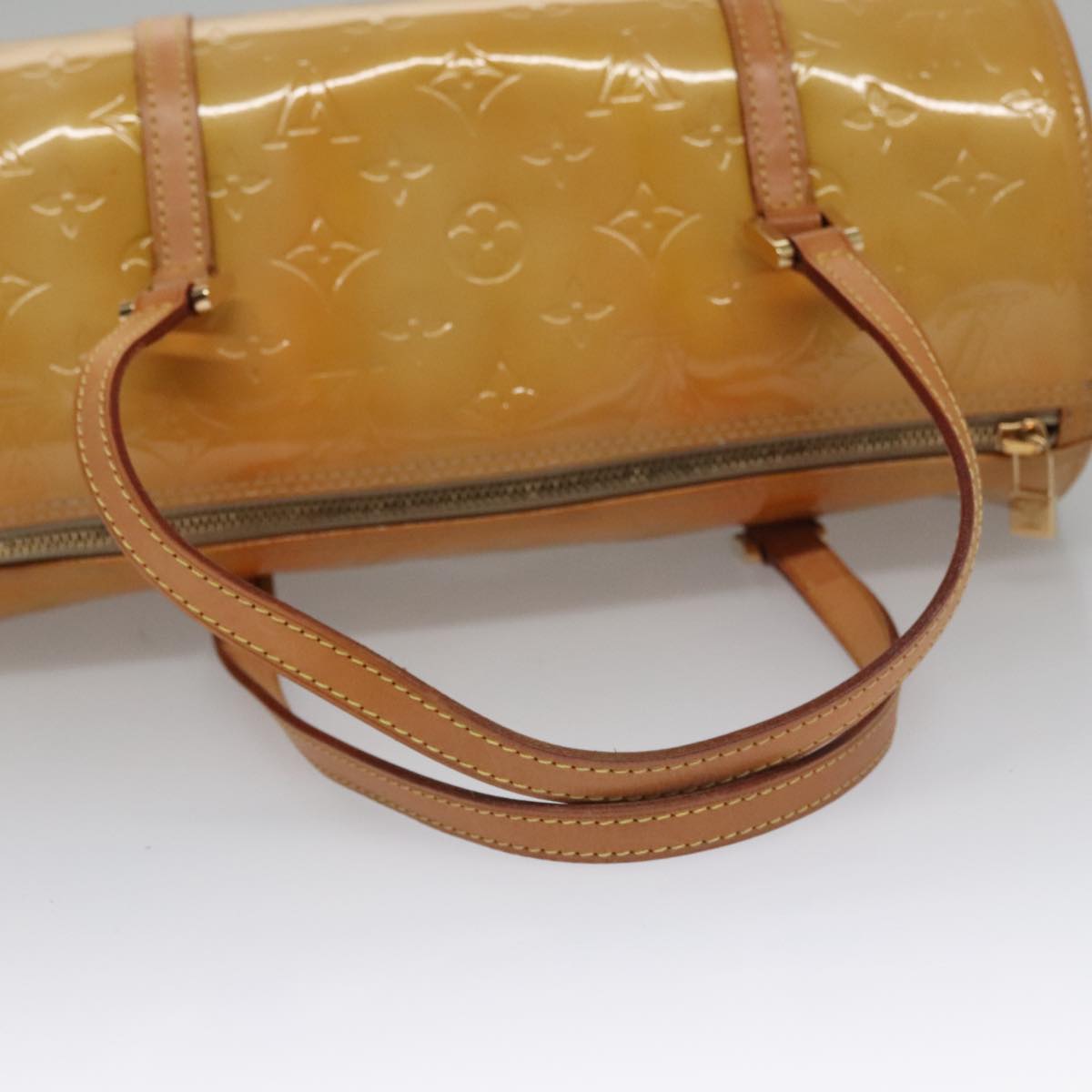 LOUIS VUITTON Monogram Vernis Bedford Hand Bag Beige M91006 LV ep7099