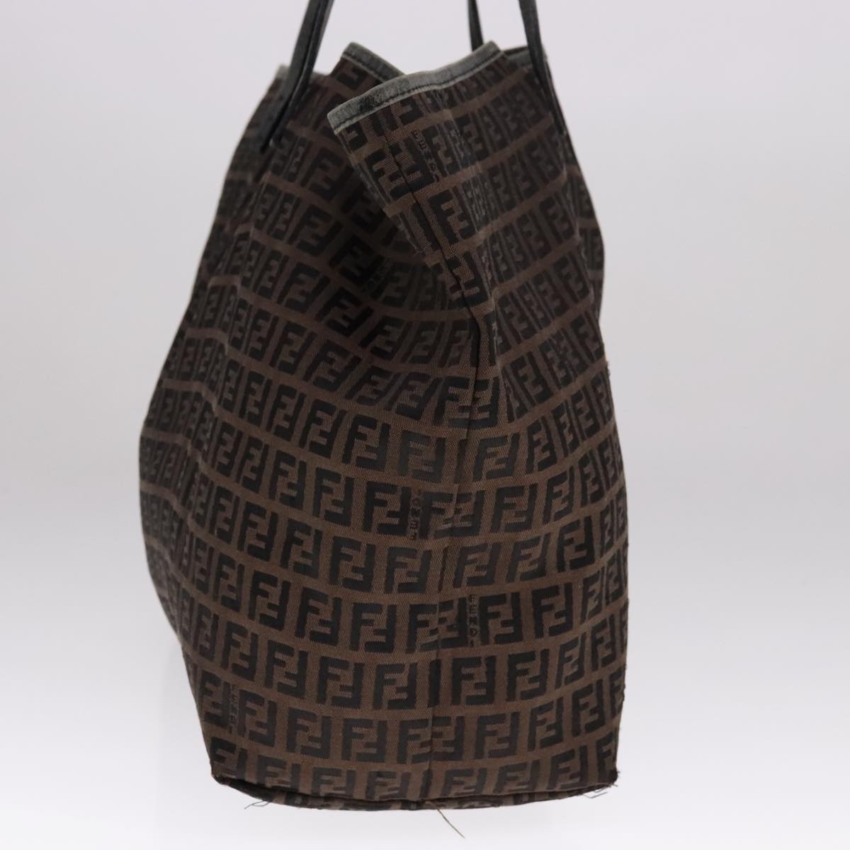 FENDI Zucchino Canvas Tote Bag Brown ep7111