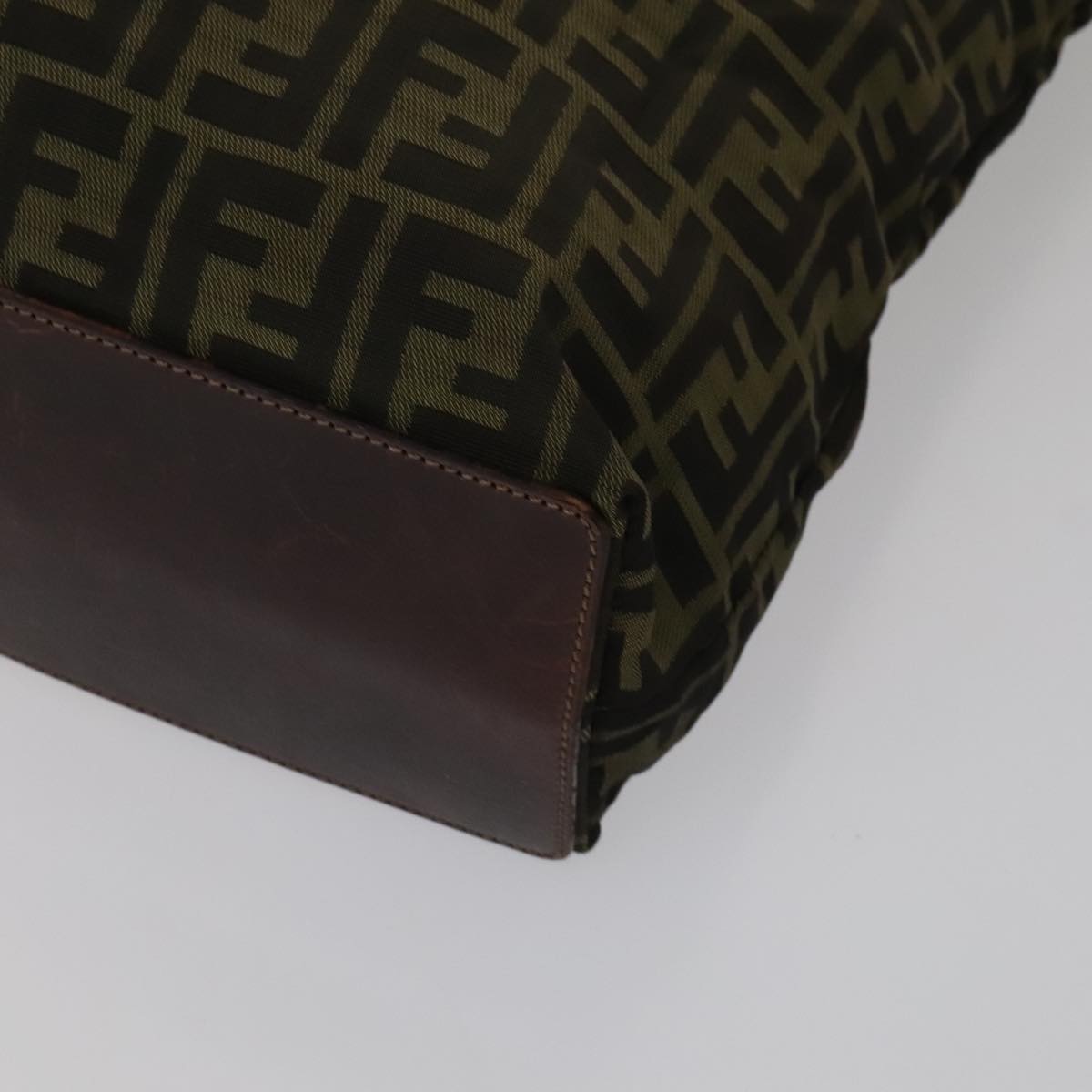 FENDI Zucca Canvas Tote Bag Brown Black ep7142