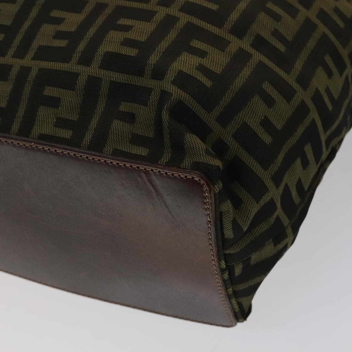 FENDI Zucca Canvas Tote Bag Brown Black ep7142
