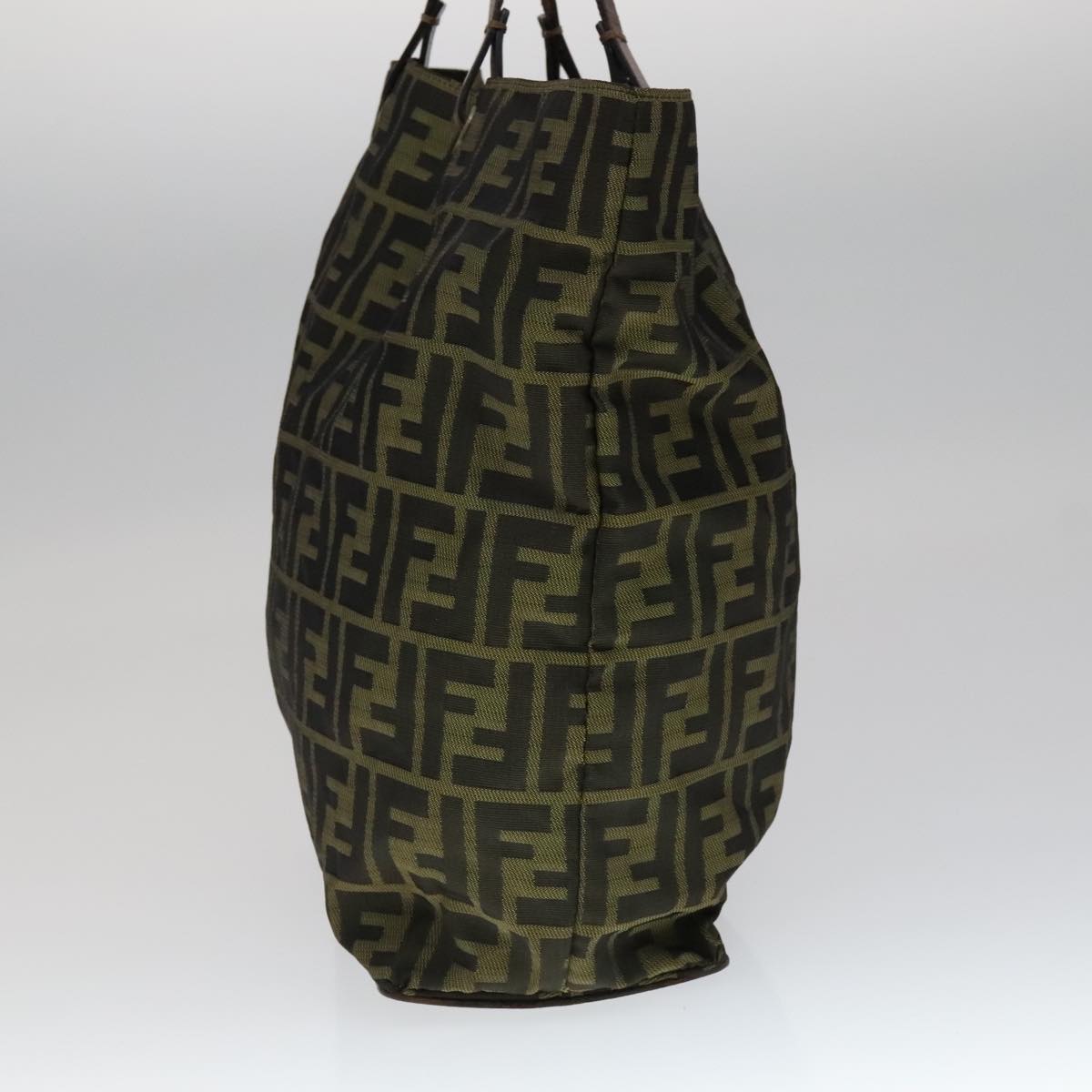 FENDI Zucca Canvas Tote Bag Brown Black ep7142
