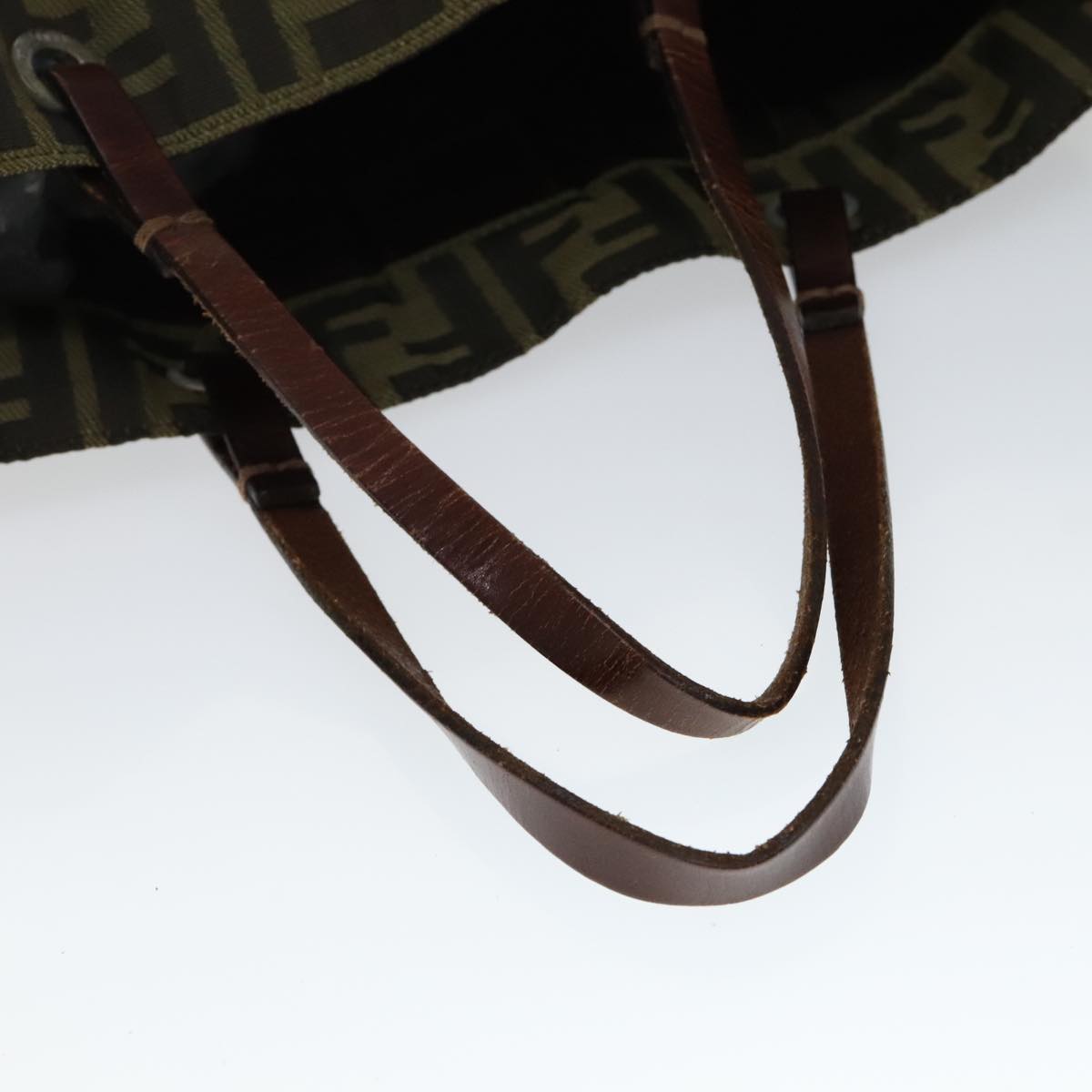 FENDI Zucca Canvas Tote Bag Brown Black ep7142
