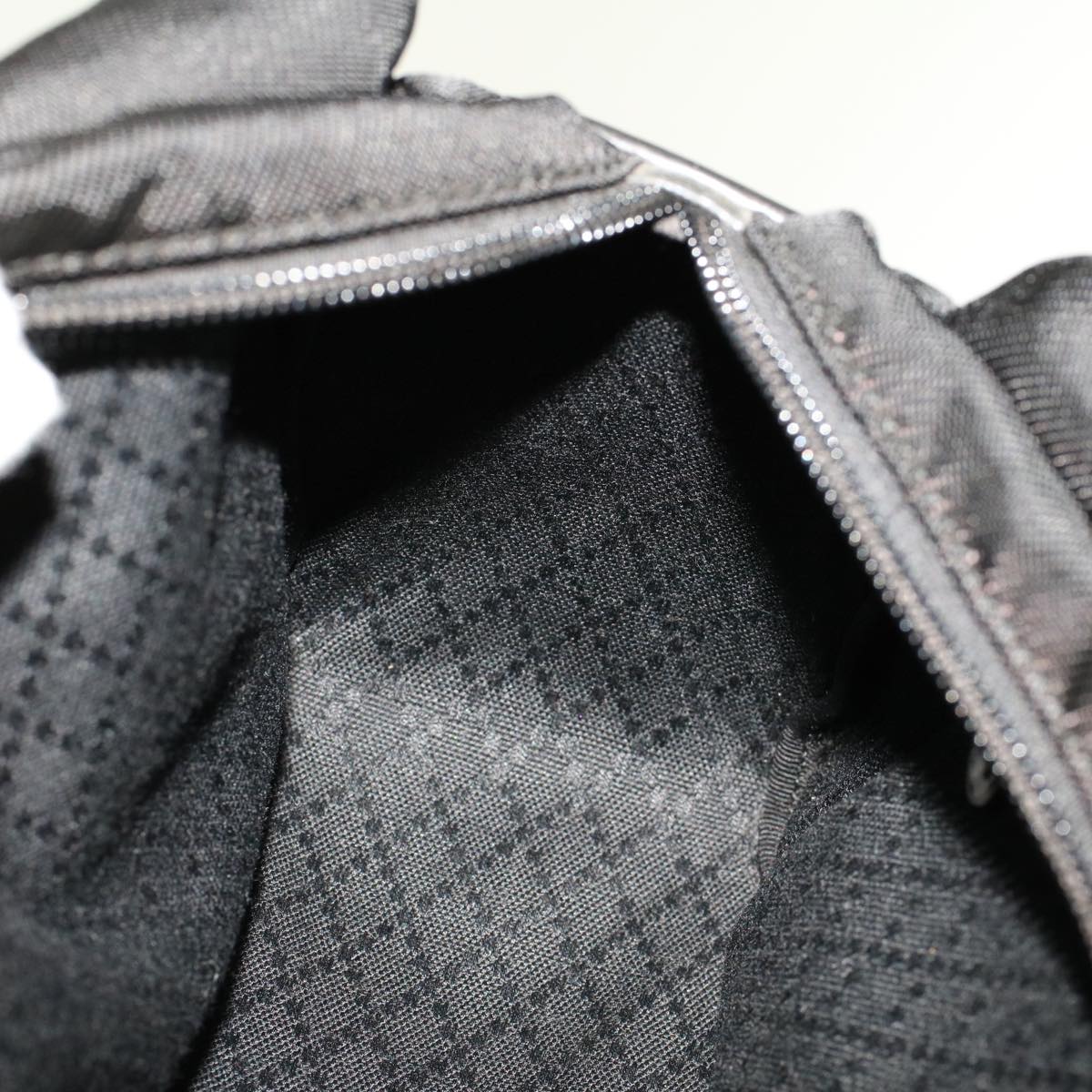 GUCCI Bamboo Shoulder Bag Nylon Leather Black 000•1014•0575 5 ep820