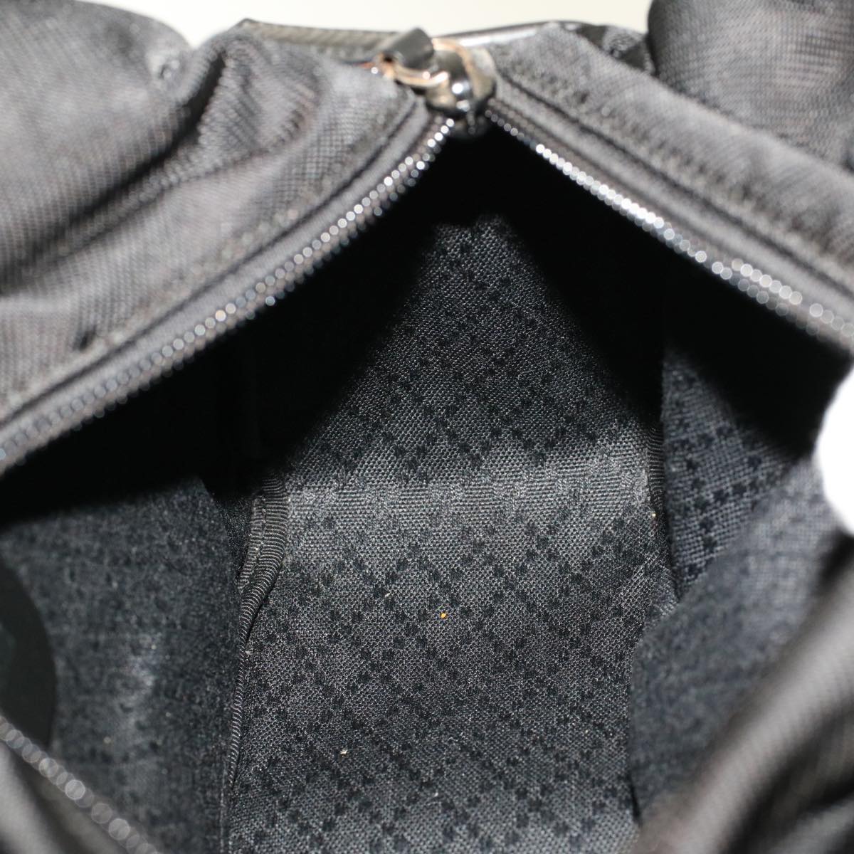 GUCCI Bamboo Shoulder Bag Nylon Leather Black 000•1014•0575 5 ep820