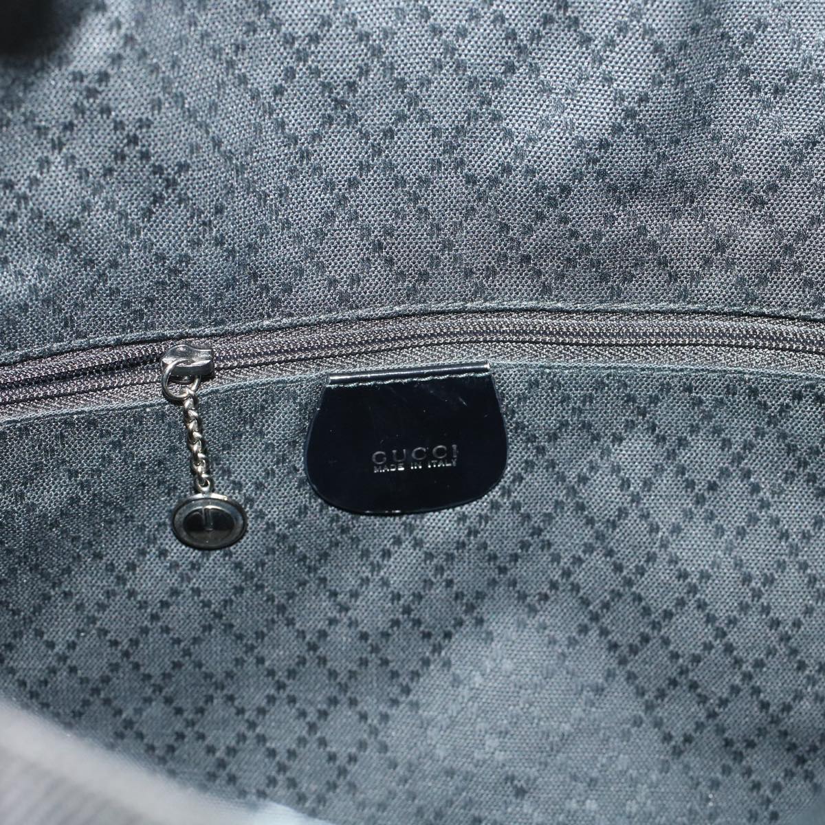 GUCCI Bamboo Shoulder Bag Nylon Black 001•1998•1577 ep826