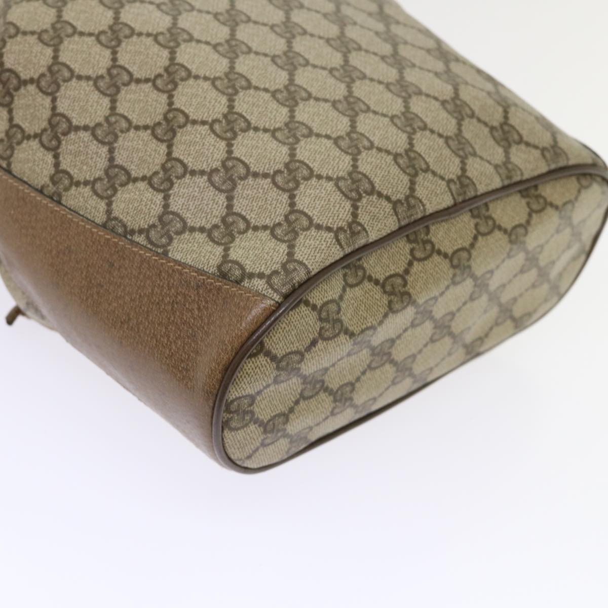 GUCCI GG Canvas Web Sherry Line Shoulder Bag Beige Red 14•02•034 ep874