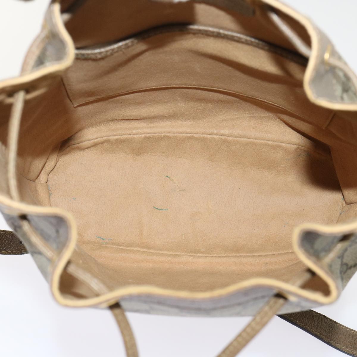 GUCCI GG Canvas Web Sherry Line Shoulder Bag Beige Red 14•02•034 ep874