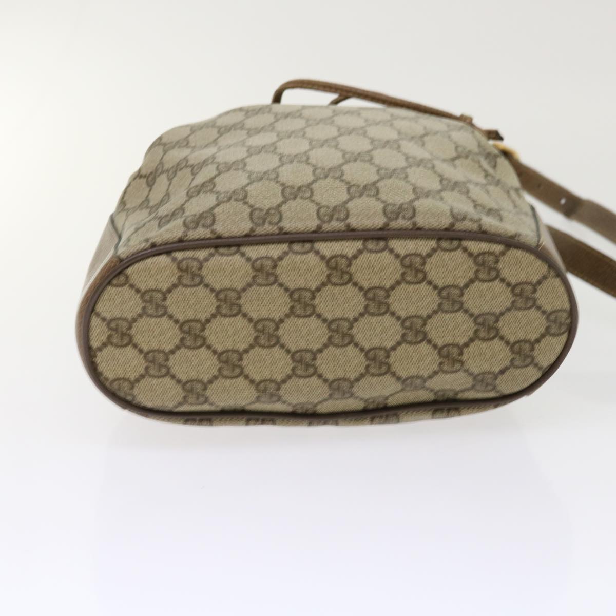 GUCCI GG Canvas Web Sherry Line Shoulder Bag Beige Red 14•02•034 ep874