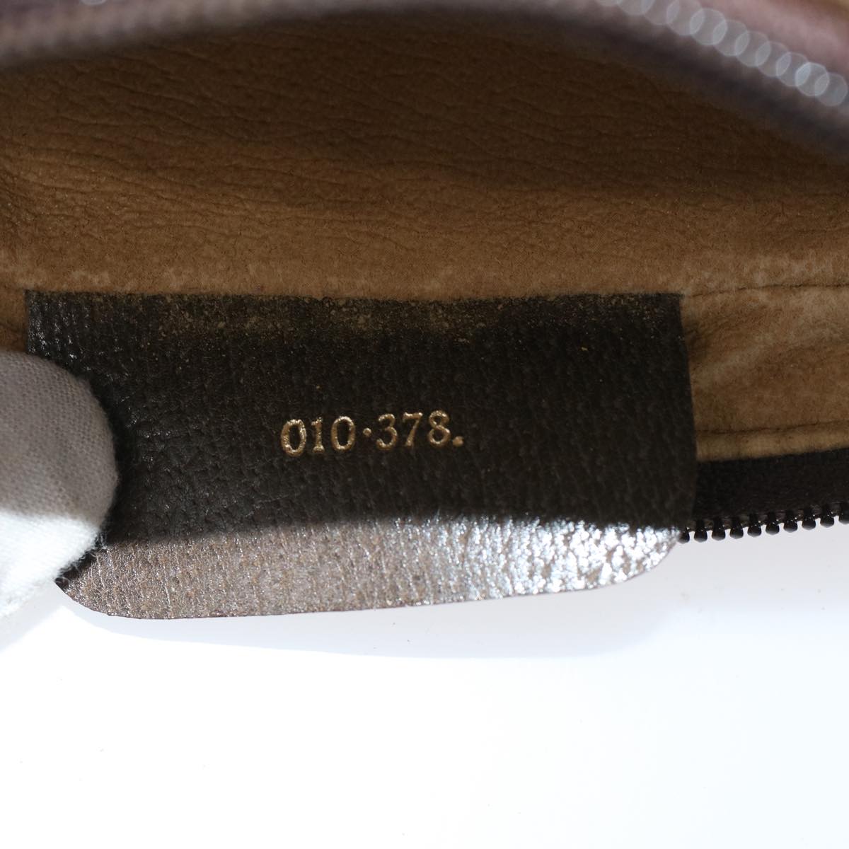 GUCCI GG Canvas Web Sherry Line Clutch Bag PVC Leather Beige Red ep886
