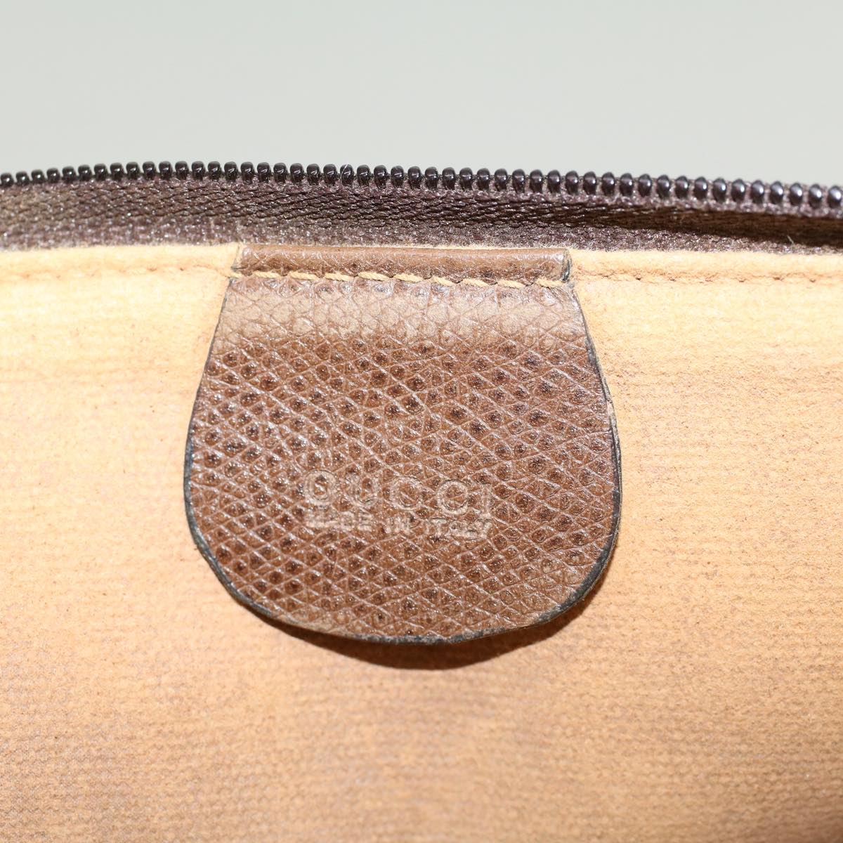 GUCCI GG Canvas Clutch Bag PVC Leather Beige 014•115•6088 4021 ep901