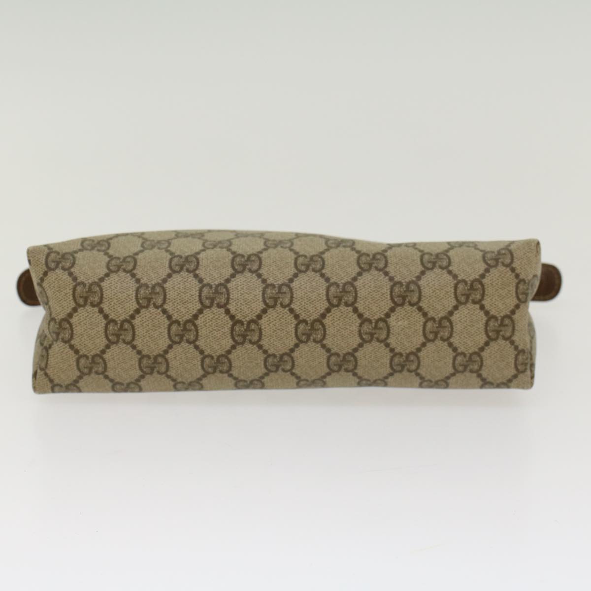 GUCCI GG Canvas Clutch Bag PVC Leather Beige 014•115•6088 4021 ep901