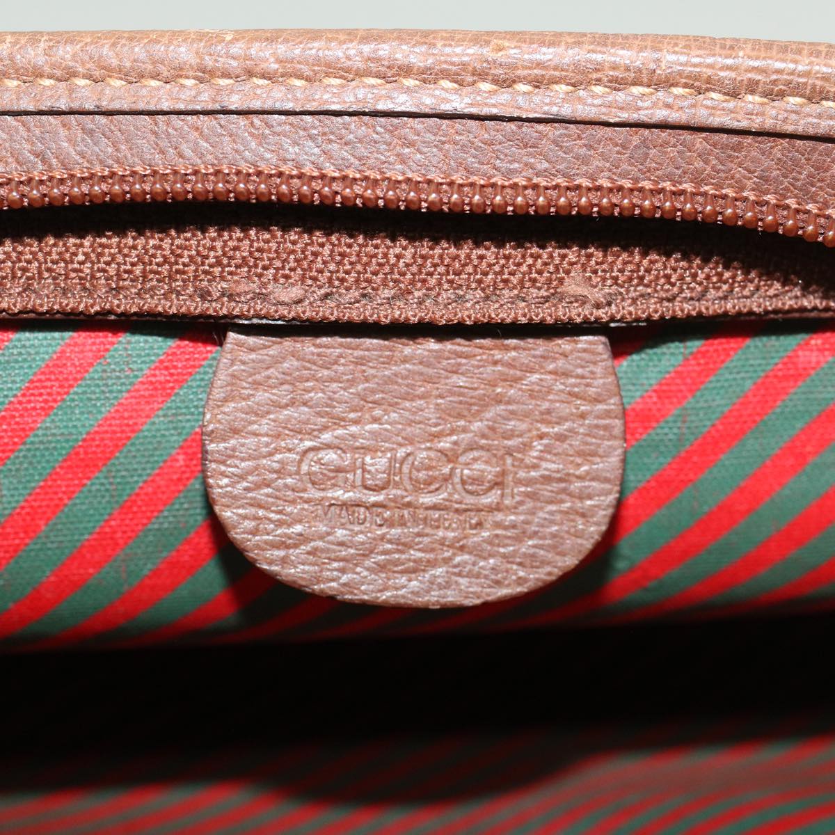 GUCCI GG Canvas Clutch Bag PVC Leather Beige 014•122•6063 ep903