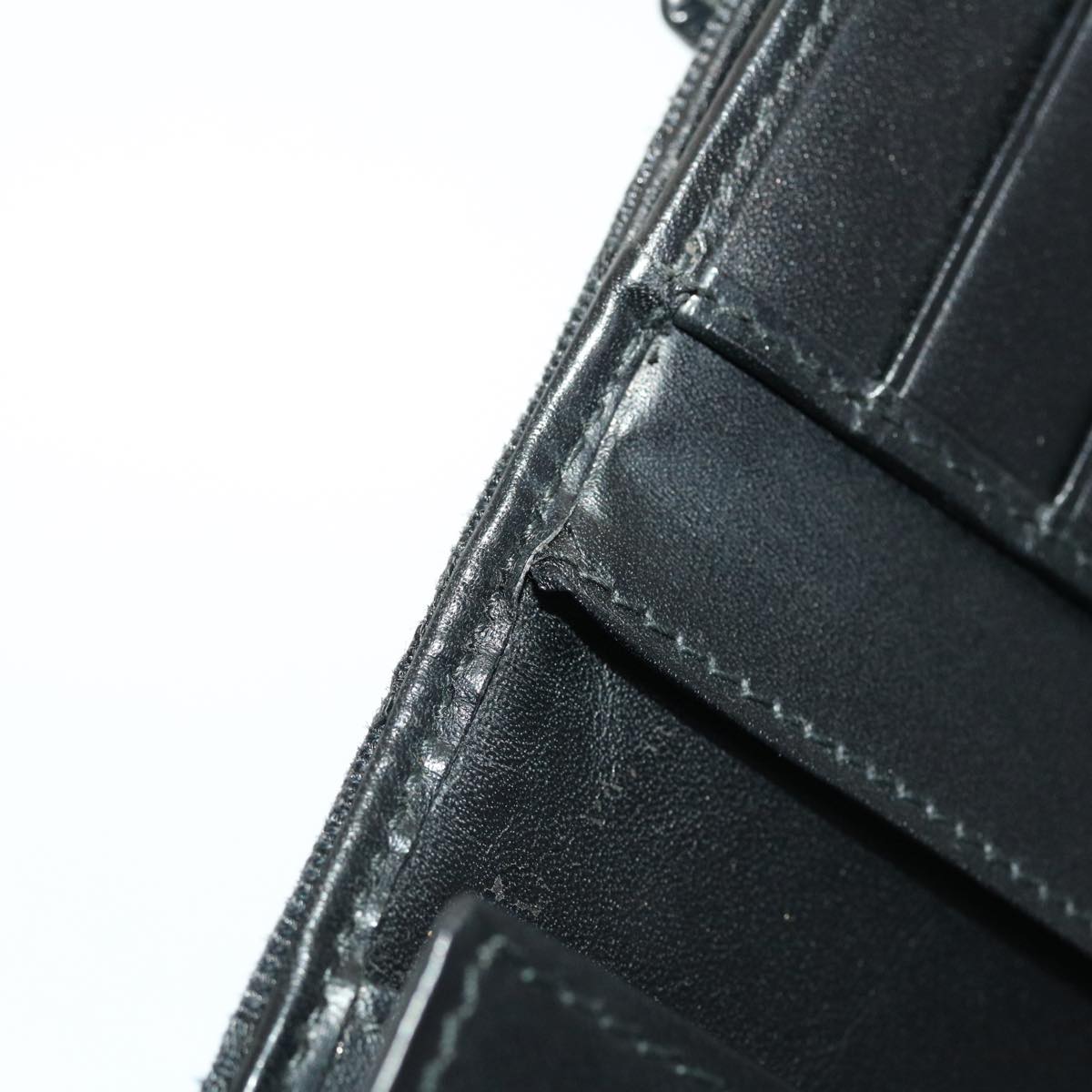 GUCCI GG Canvas Jackie Long Wallet Leather Black ep953