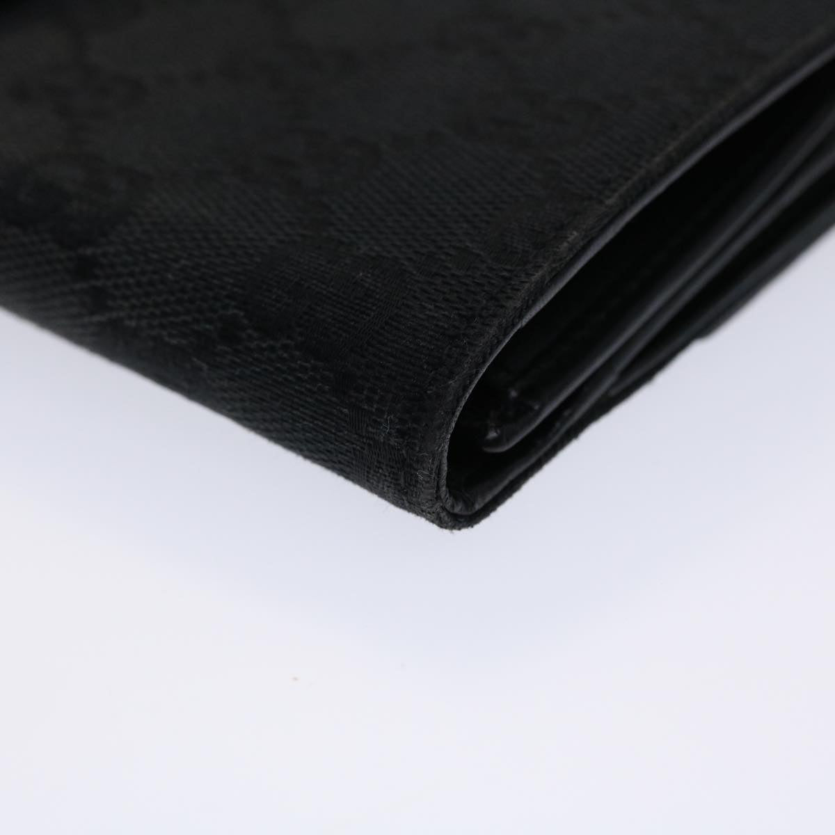 GUCCI GG Canvas Jackie Long Wallet Leather Black ep953