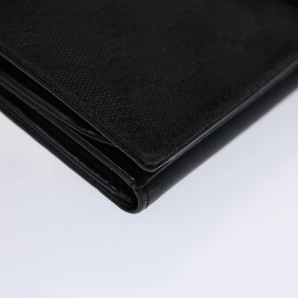 GUCCI GG Canvas Jackie Long Wallet Leather Black ep953