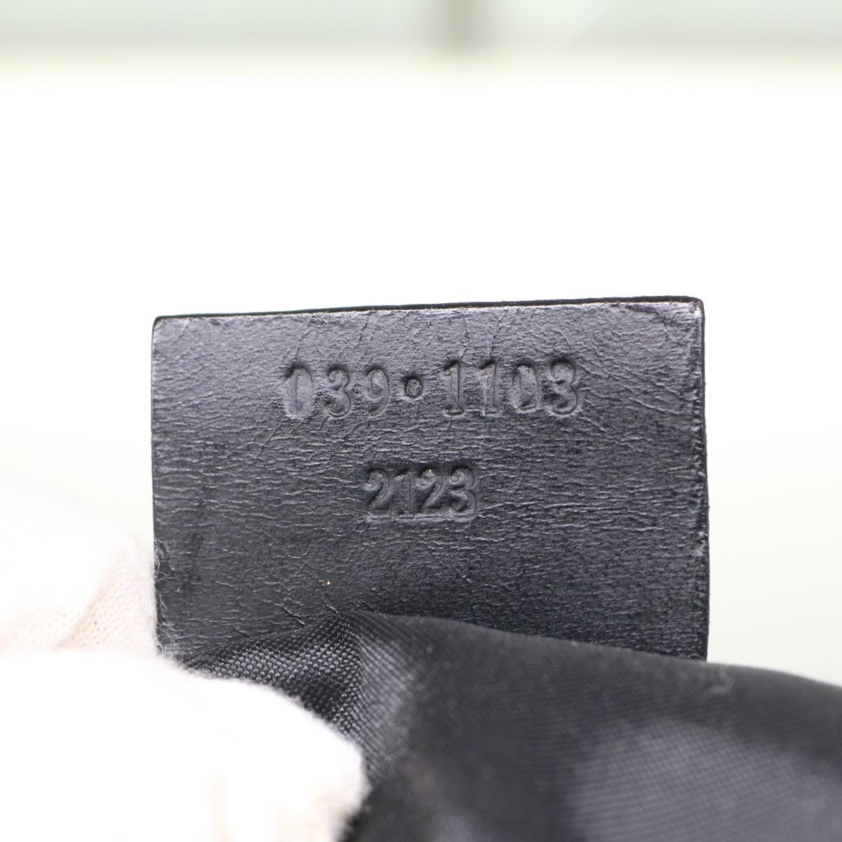 GUCCI Accessory Pouch Nylon Black 039•1103 2123 ep962