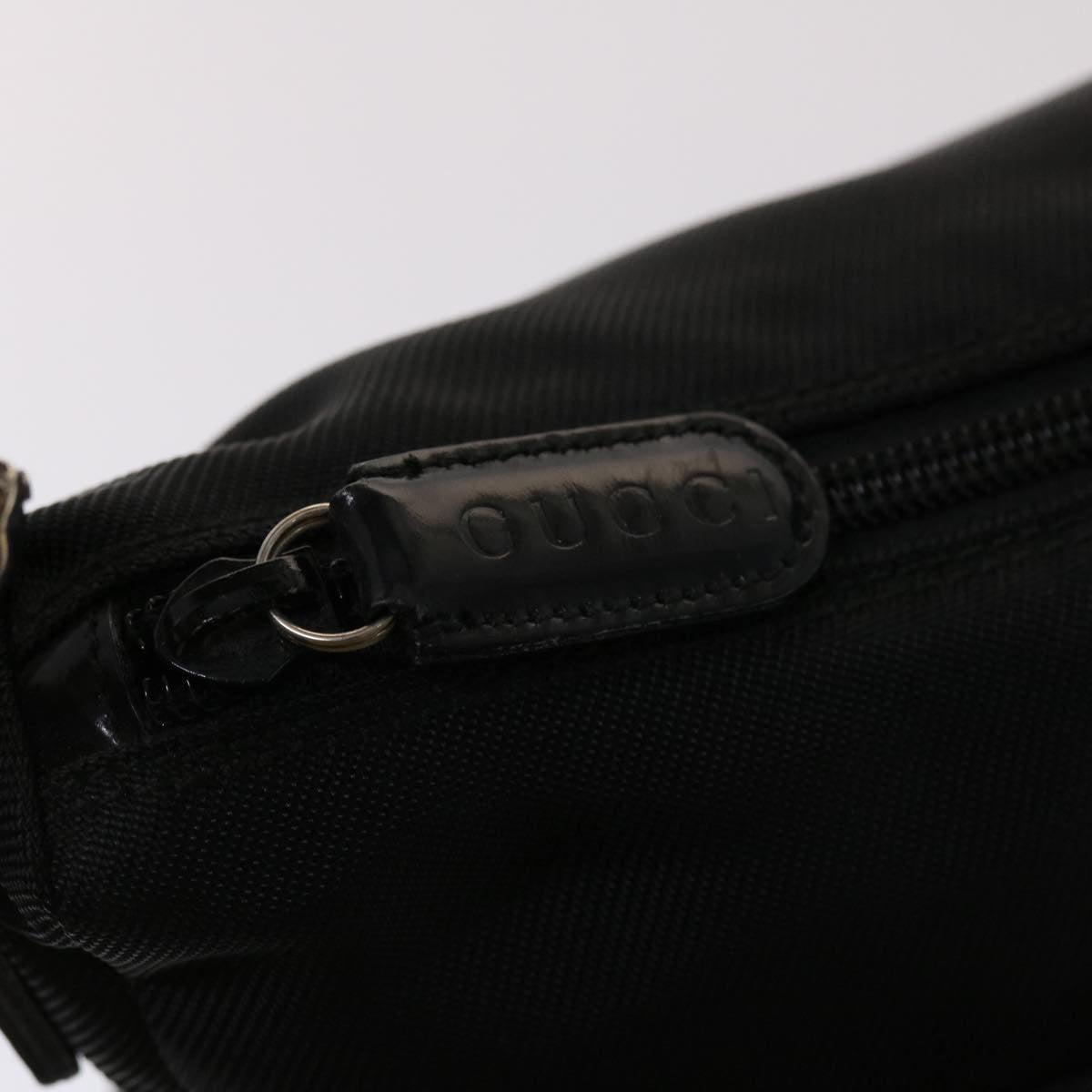 GUCCI Bamboo Shoulder Bag Nylon Black 000•2032•0509 ep970