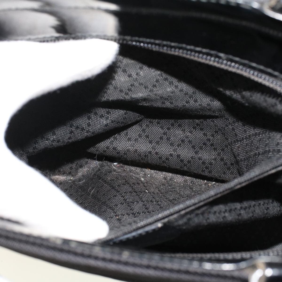 GUCCI Bamboo Shoulder Bag Nylon Black 000•1705•0588 ep982