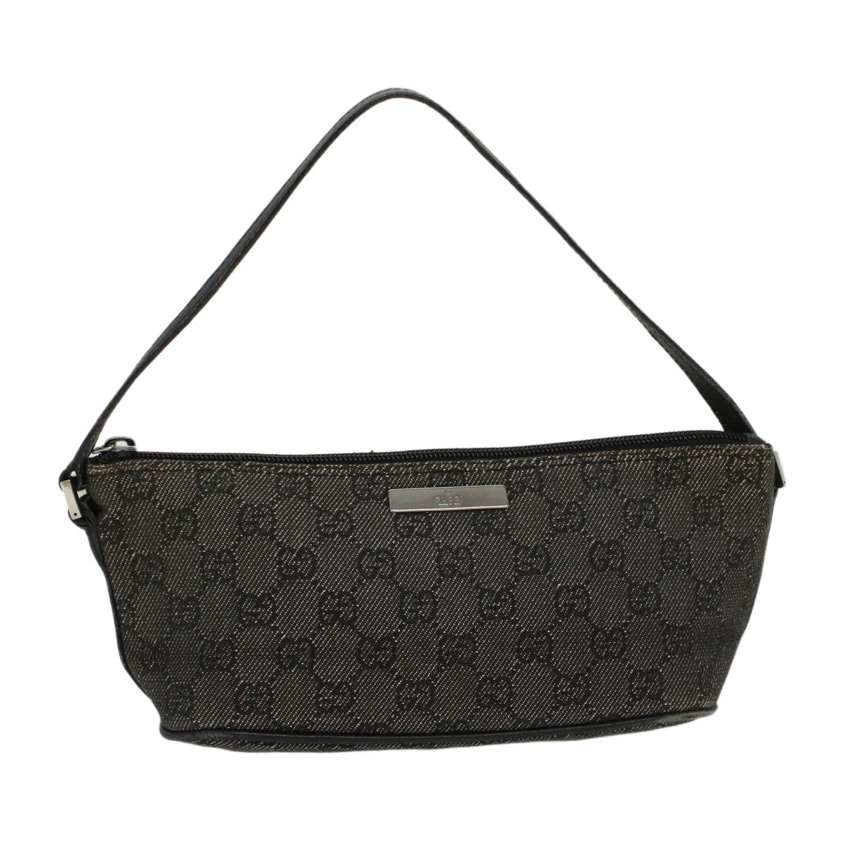 GUCCI GG Canvas Accessory Pouch Black 07198 ep988