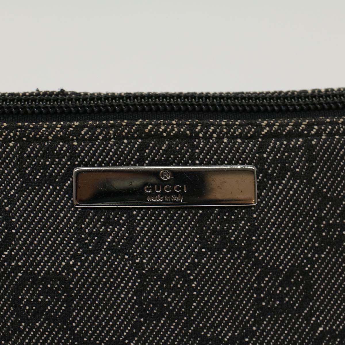 GUCCI GG Canvas Accessory Pouch Black 07198 ep988