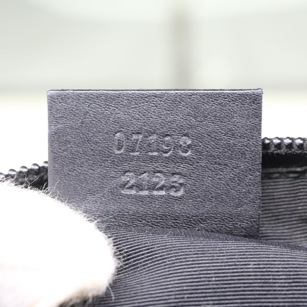 GUCCI GG Canvas Accessory Pouch Black 07198 ep988