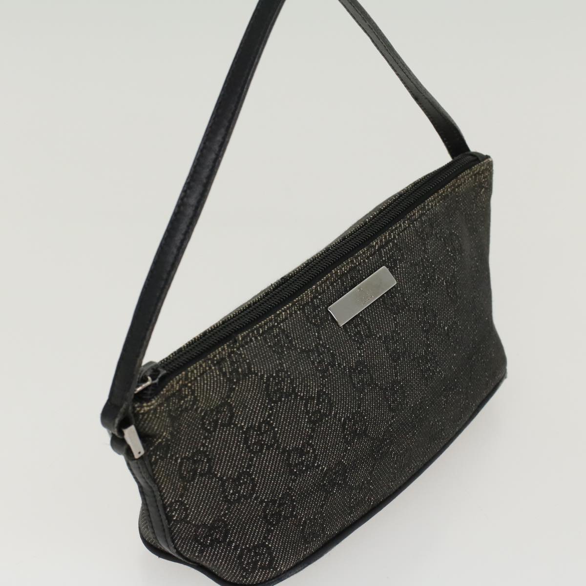 GUCCI GG Canvas Accessory Pouch Black 07198 ep988
