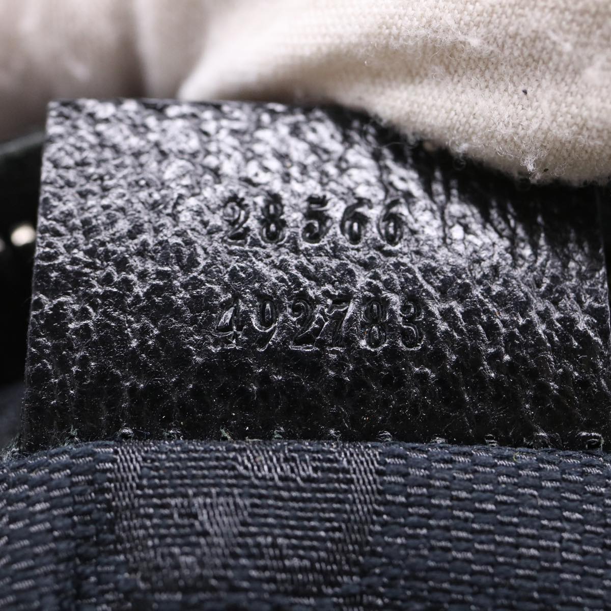 GUCCI GG Canvas Waist bag Leather Black 28566 ep995