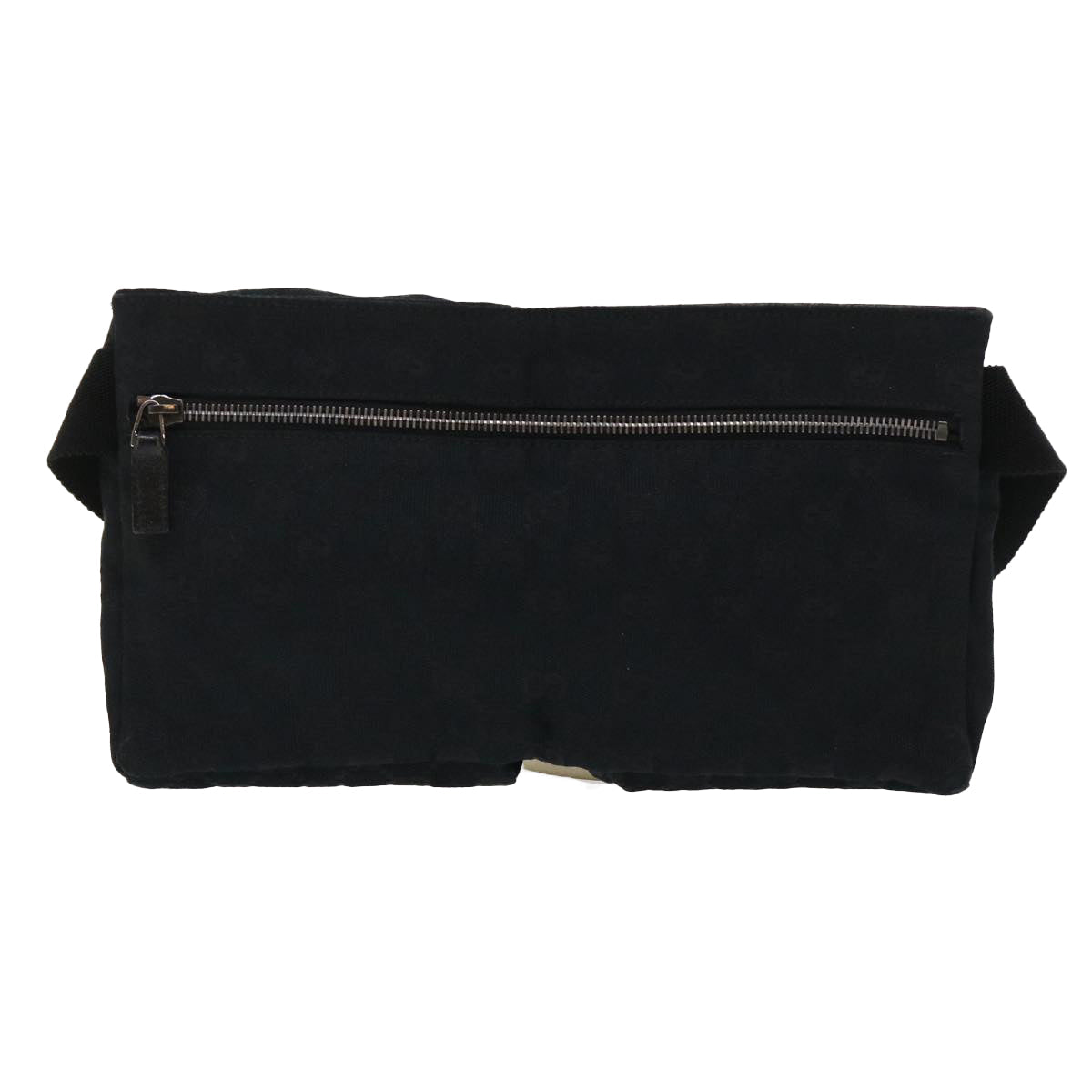 GUCCI GG Canvas Waist bag Leather Black 28566 ep995
