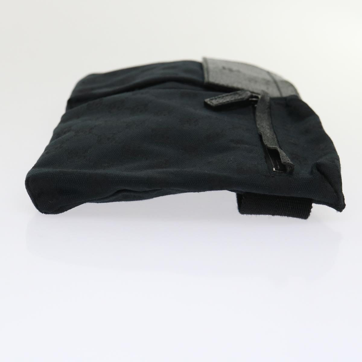 GUCCI GG Canvas Waist bag Leather Black 28566 ep995