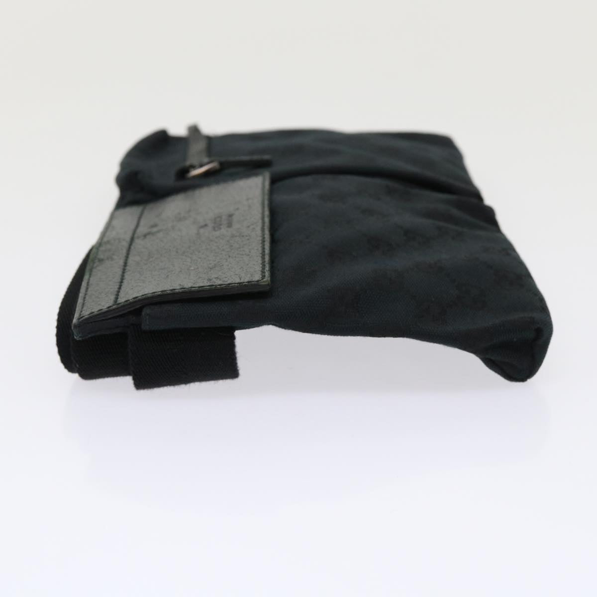 GUCCI GG Canvas Waist bag Leather Black 28566 ep995