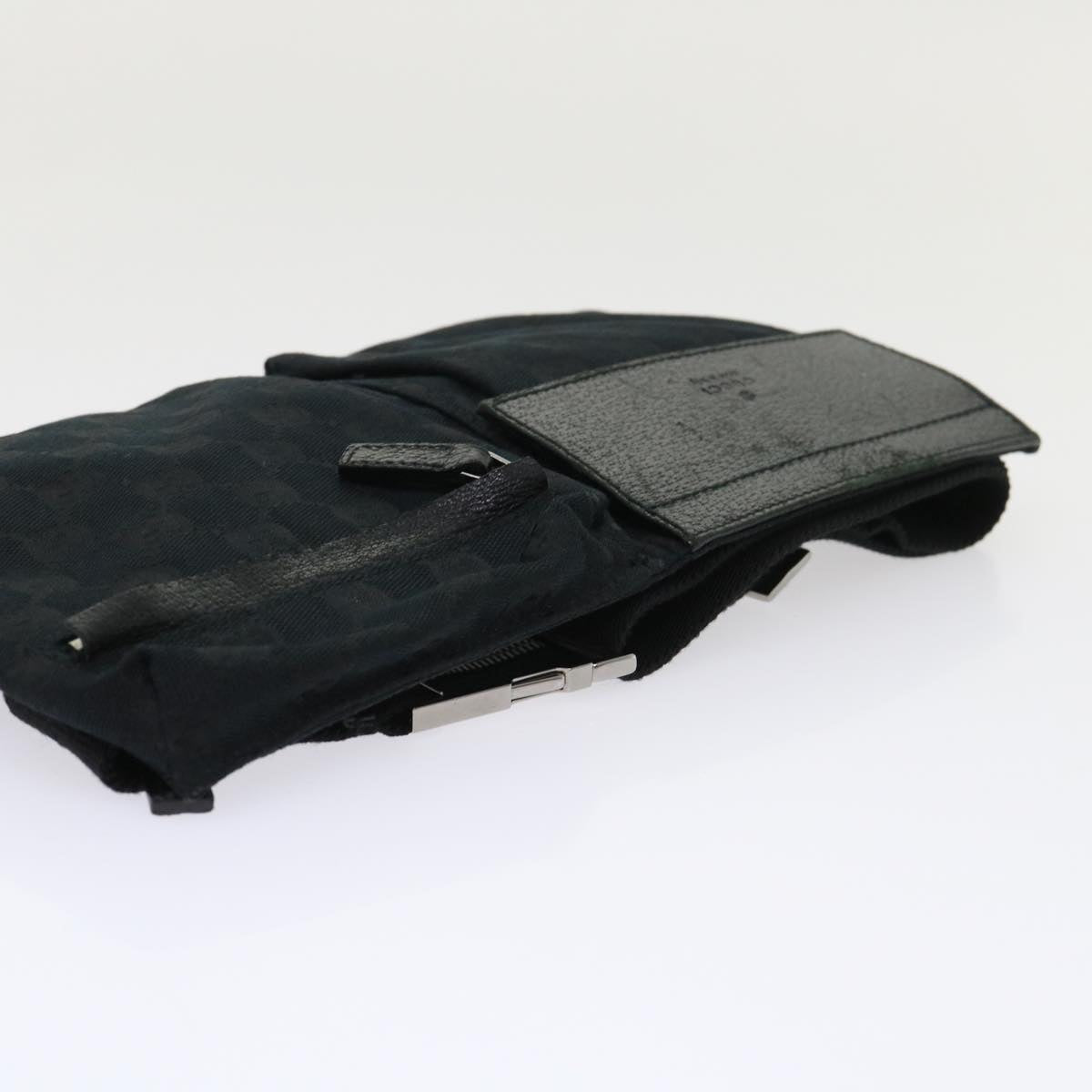 GUCCI GG Canvas Waist bag Leather Black 28566 ep995