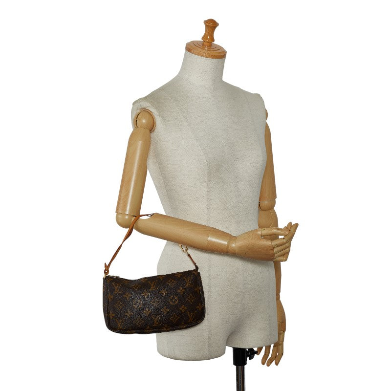 Louis Vuitton Monogram M40712 Handbag PVC/Leather Brown