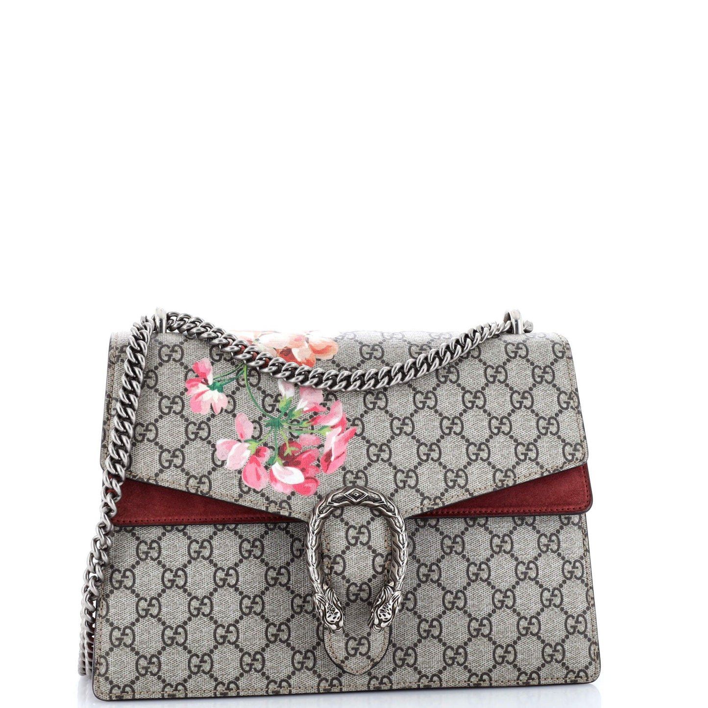 Dionysus Bag Blooms Print GG Coated Canvas Medium